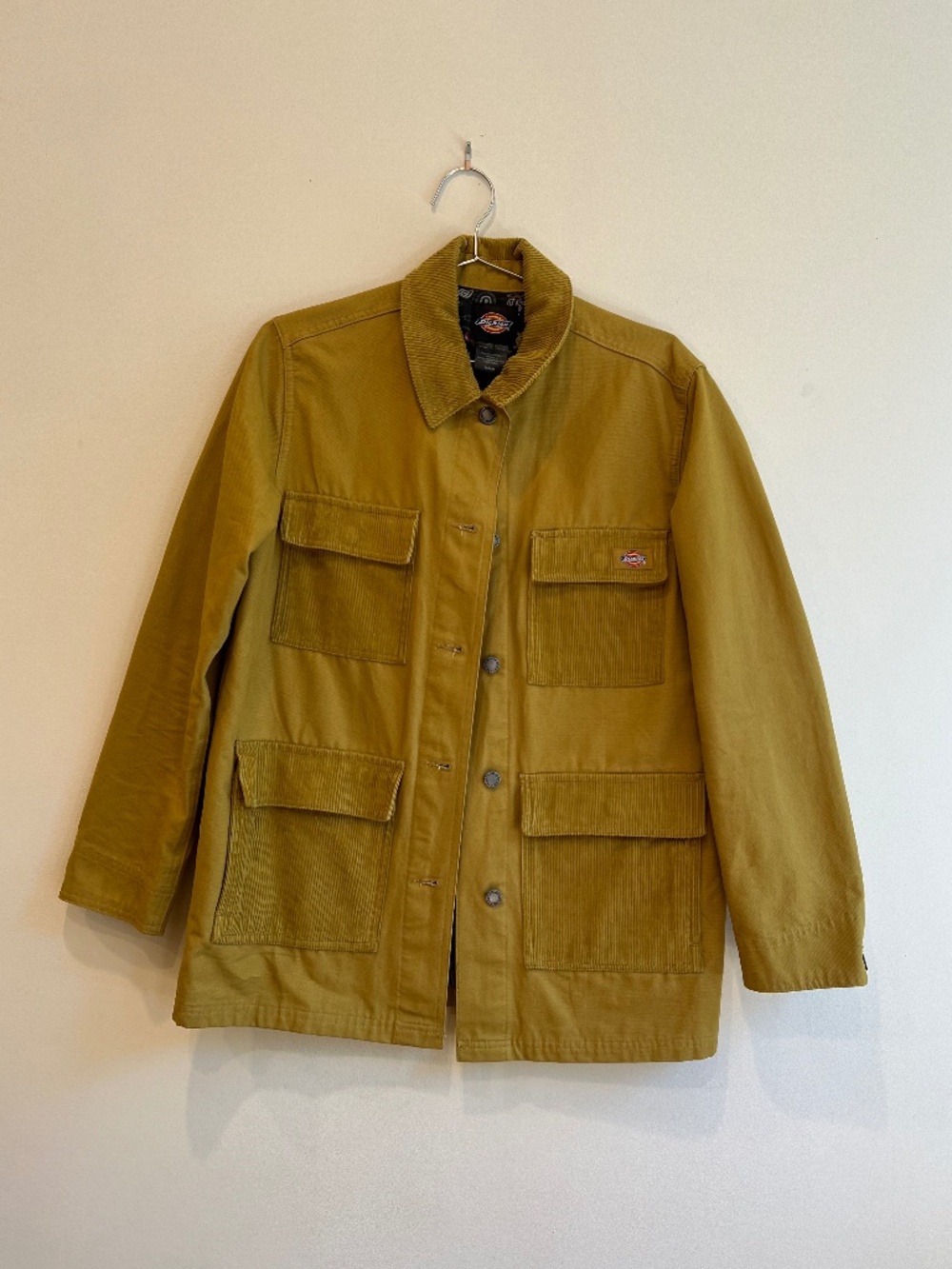 Dickies Four Pocket Corduroy Pale Gold Shirt Jacket Men's Medium